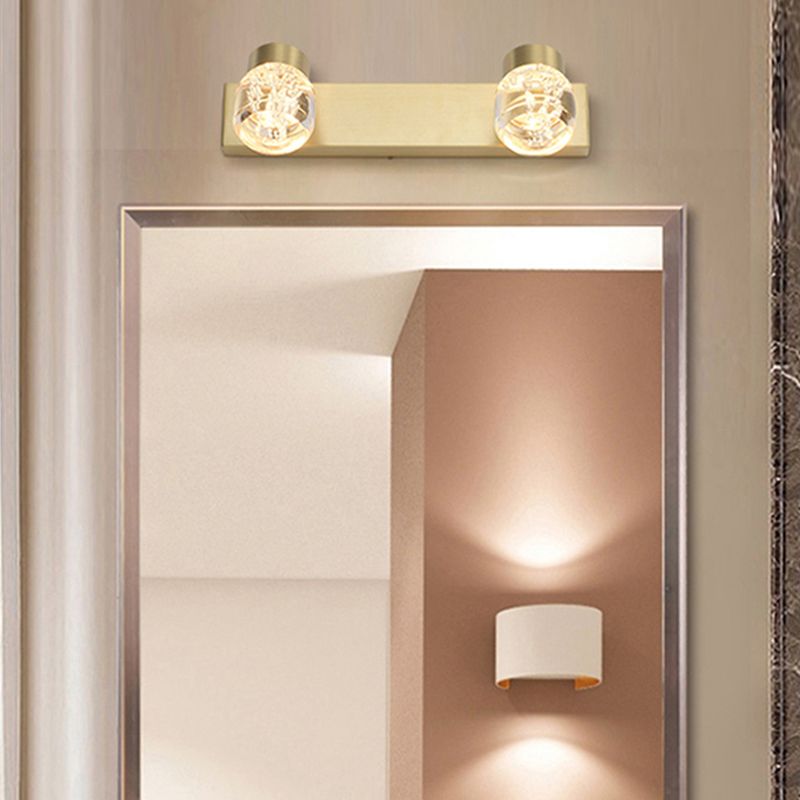 Circolo in stile di lusso della metà del secolo Lampadele per vanità per bagno a LED ACRILICA VANITY WALL LAWSTURI