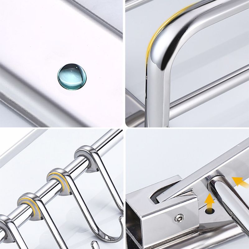 Silver Contemporary Bathroom Accessory As Individual Or As a Set