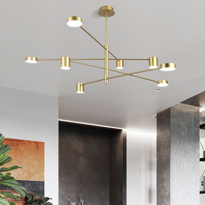 Éclairage de pendentif en étoile d'or Gold Symple LED Metal Metal Chandelier Pendant Light