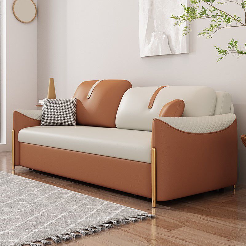 32" Wide Glam Futon Sofa Bed Pillow Included Futon Sleeper Sofa