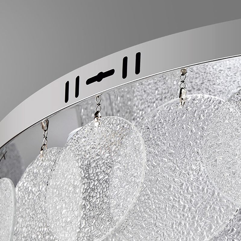 Single Modernism Silver Flush Mount Lighting LED Ceiling Light for Bedroom