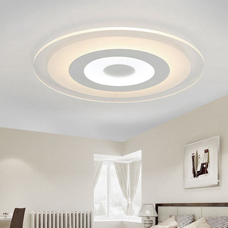 Circular Flush Mount Ceiling Lights Modern Acrylic Flushmount