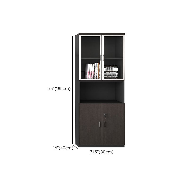 Industrial Style Vertical Filing Cabinet Wood Locking Storage Filing Cabinet