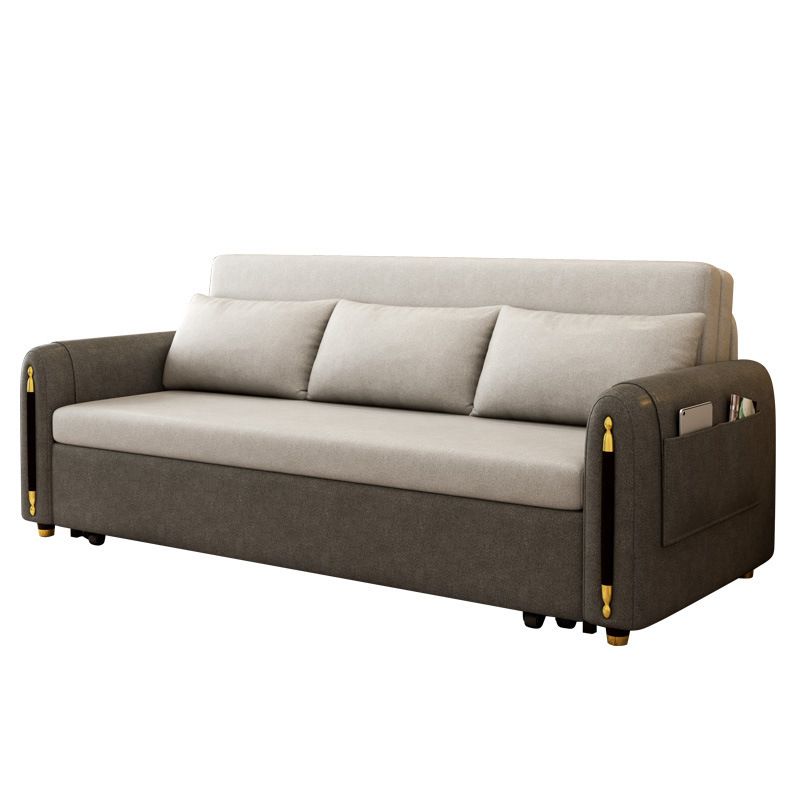 Contemporary Sofa Bed with Pillows and Storage for Apartment 35.43"