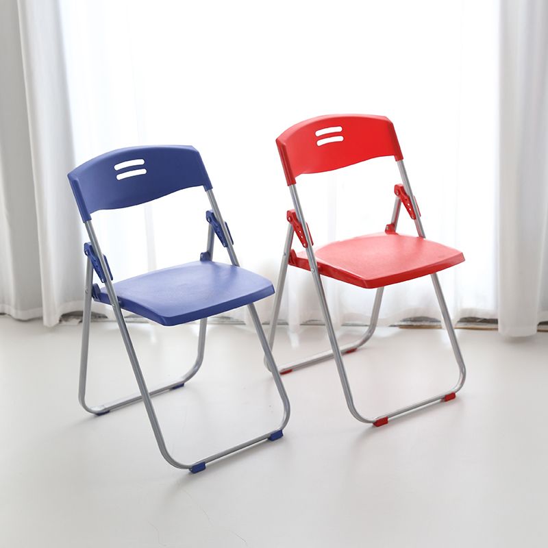 Modern Armless Conference Chair Plastic Low Back Folding Chair