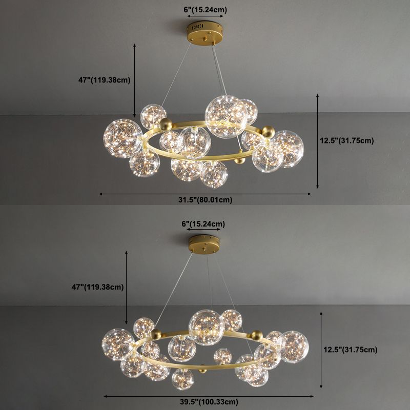 LED MODERNE NORDIQUE LED PROSIBLE LUMIÈRE DE CHANDELER POUR RABLÈME CHAMME SALLE