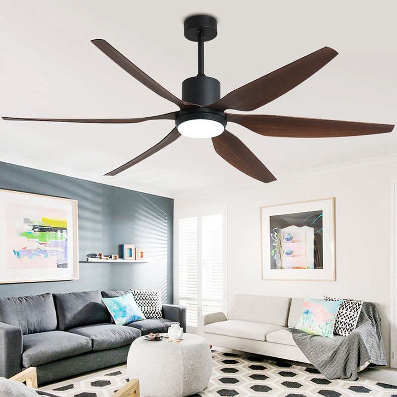 Contemporary Ceiling Fan Light Fixture Metallic LED Ceiling Flush Mount for Bedroom