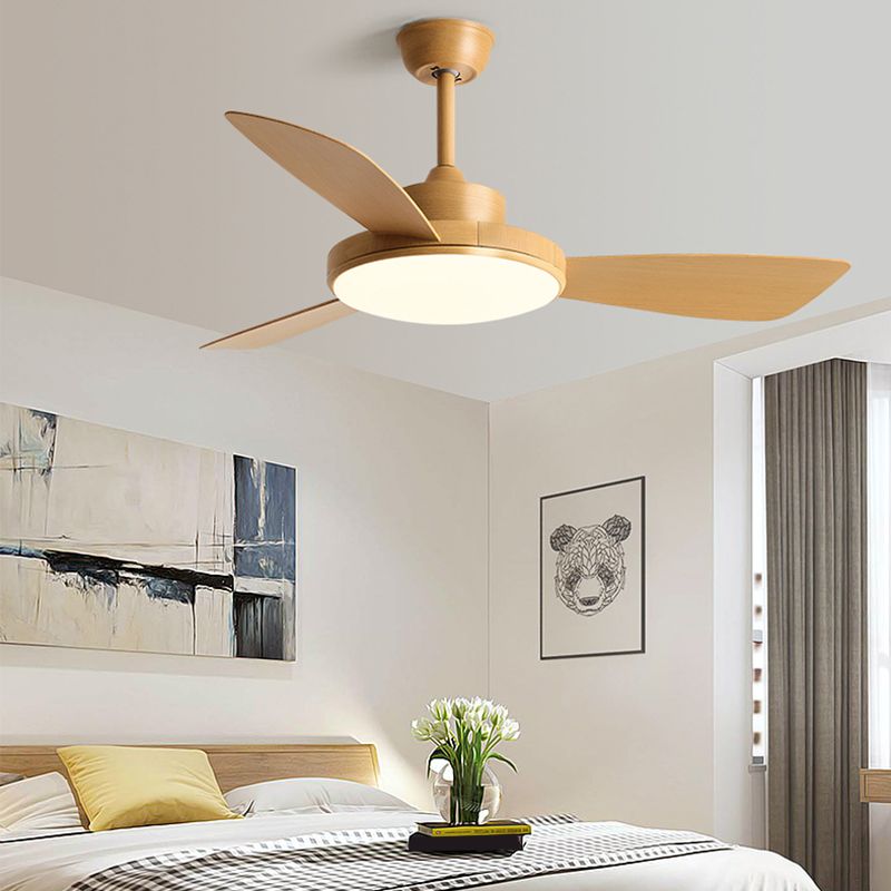 Modern Ceiling Fan Light Fixture Colorful LED Ceiling Lamp for Bedroom