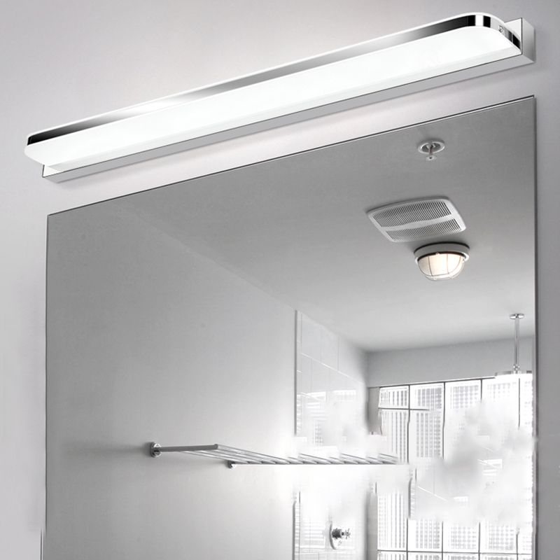 Linear Vanity Light Modern Metal Single Light LED Bathroom Mirror Headlight