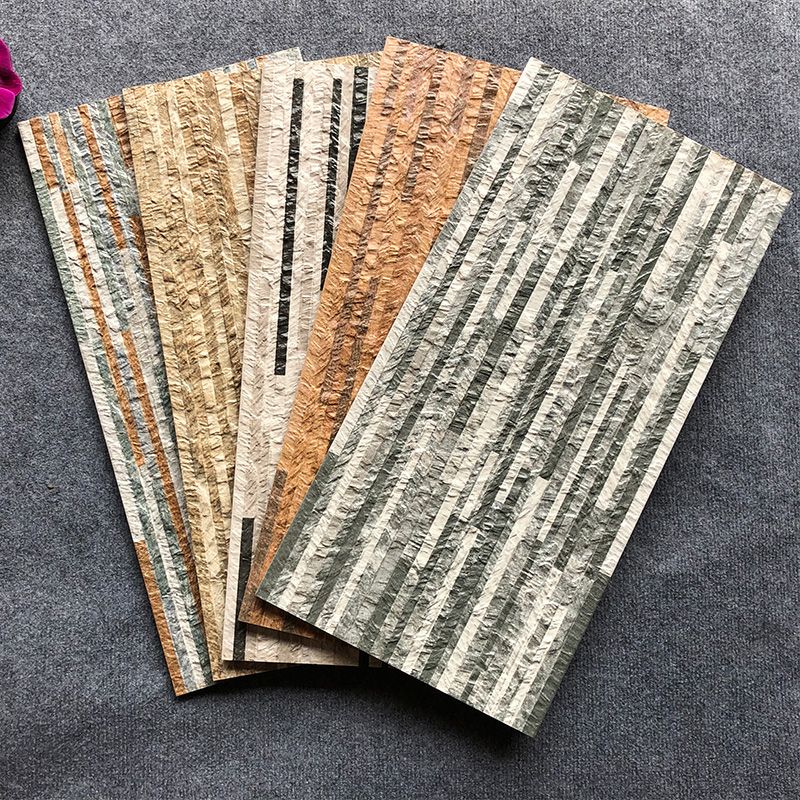 Modern Style Wall Tile Stacked Stone Texture Straight Edge Waterproof Wall Tile