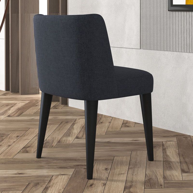 Modern Chairs Dining Armless Chair with Wooden Legs for Kitchen