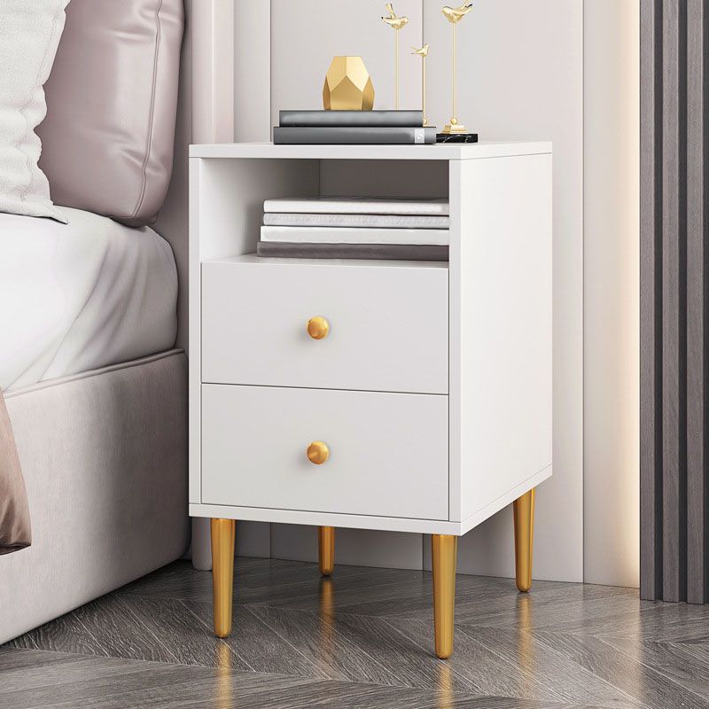 Modern Bed Nightstand Wood Night Table with Drawers for Bedroom