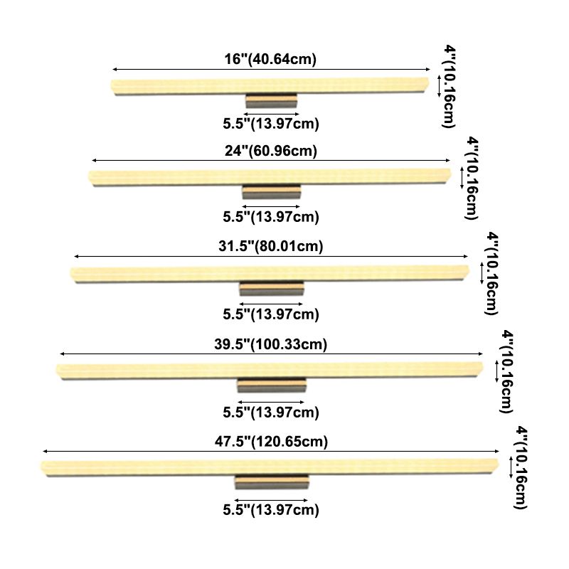 Lámpara de pared de pared acrílica moderna de 1 luz de 1 luces Lámpara montada en la pared para el baño