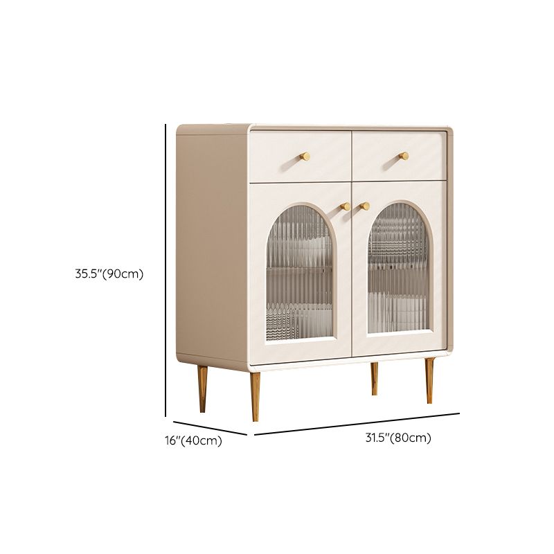 Modern Style Sideboard Wood Side Board with Cabinets and Drawers