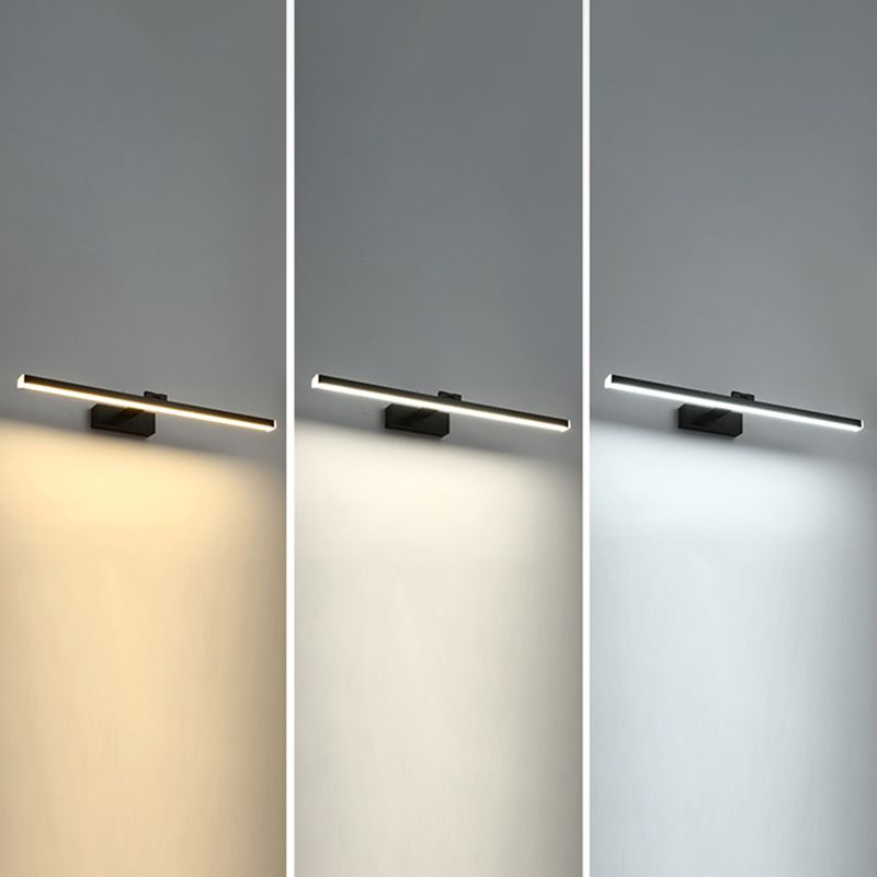 Metal Linear Shape Wall Lights Modern Style 1 Light Wall Sconce for Shower Room