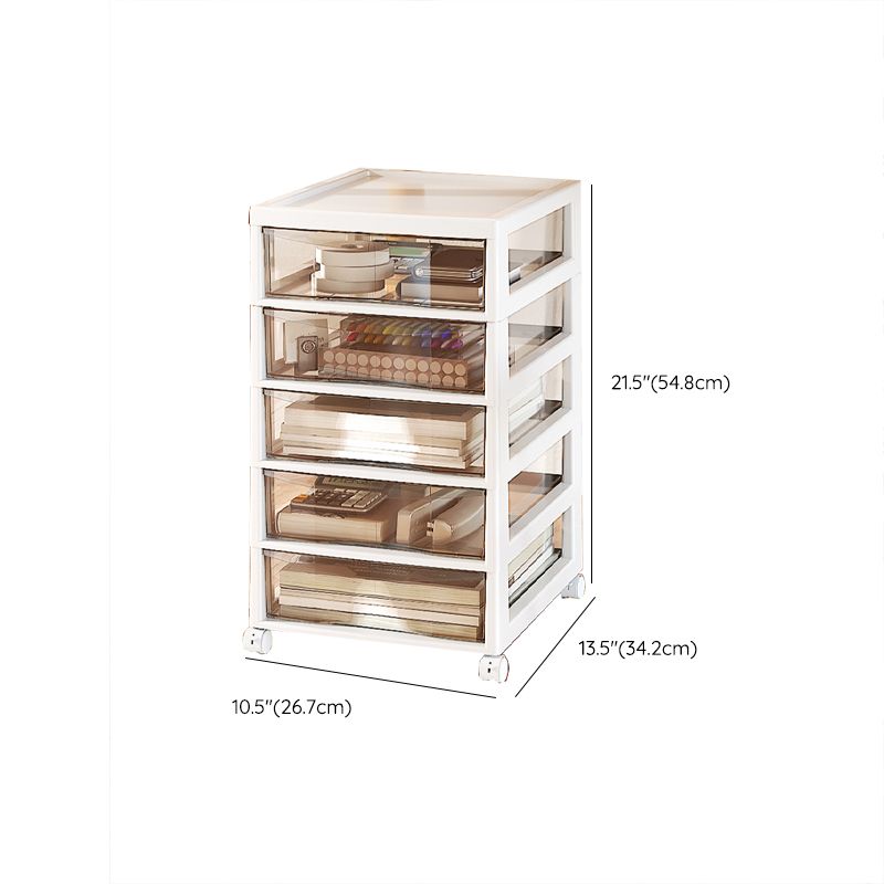 Vertical Transparent File Cabinet Contemporary Plastic Drawers File Cabinet