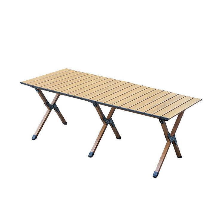 Contemporary Patio Table Metal Foldable Camping Table for Outdoor