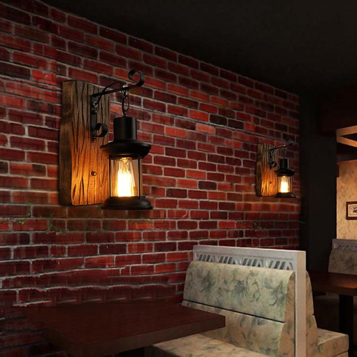 Industrial Glass Wall Light Sconces Simple Sconce Lighting for Living Room