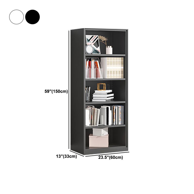 Metal Enclosed Bookshelf Modern Minimalist Rectangular Standard Bookcase