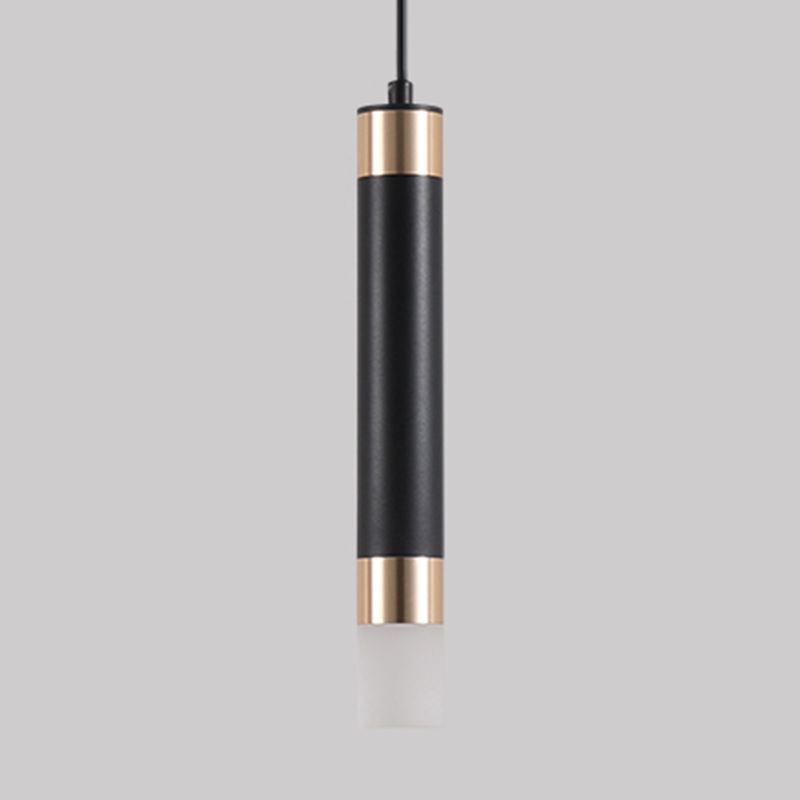 Cylinder Shape Pendant Lights Contemporary Style Metal Pendant Lighting Fixtures