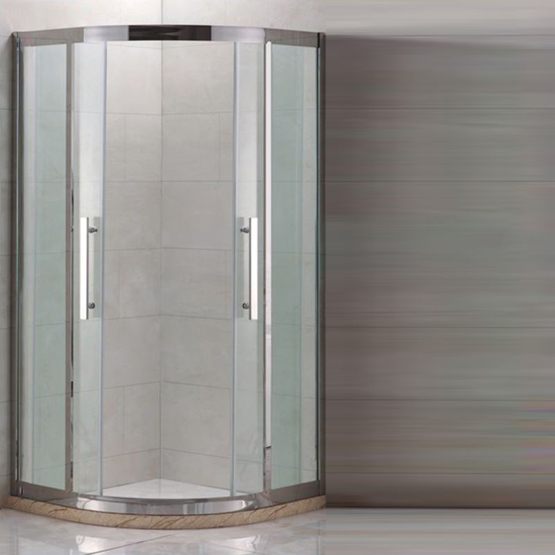 Round Tempered Glass Shower Stall Framed Easy Clean Glass Shower Enclosure with Header