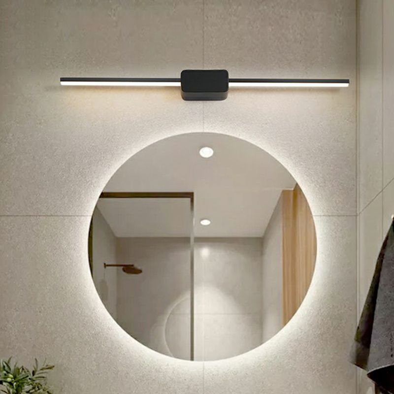 Pole Shaped Bathroom Vanity Wall Lamp Acrylic Minimalistic LED Wall Mounted Light