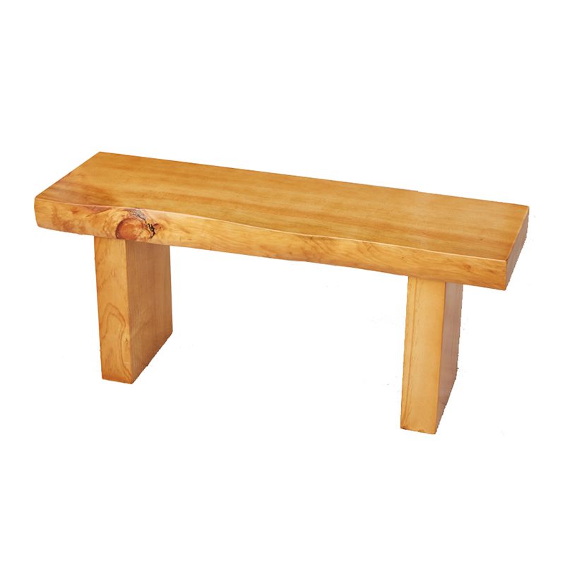 11.7-inch W Solid Wood Entryway Bench Modern Rectangle Seating Bench