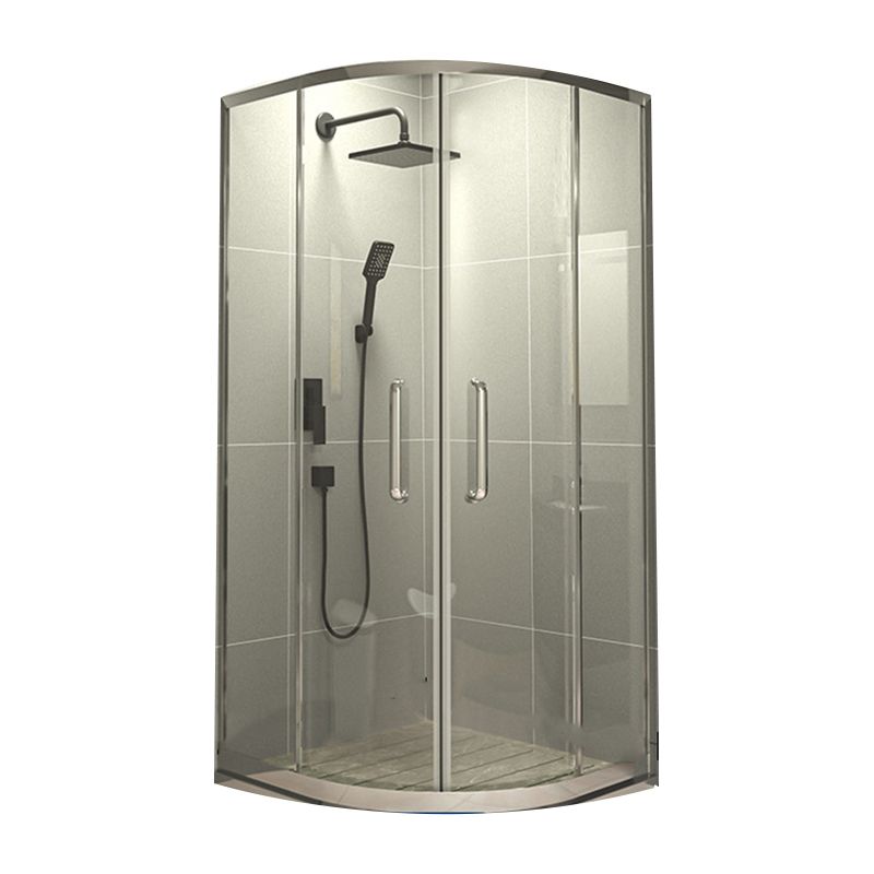 Linear Sliding Shower Enclosure Metal Semi-Frameless Shower Enclosure