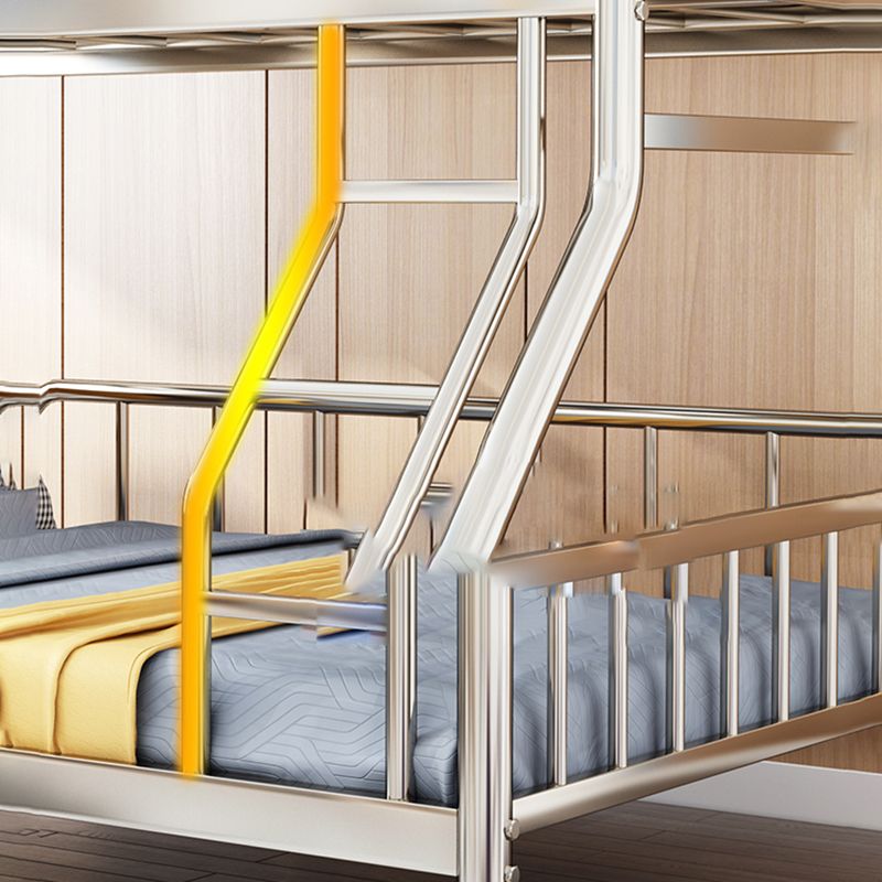 Contemporary Steel Bunk Bed with Guardrail No Theme Bunk Bed