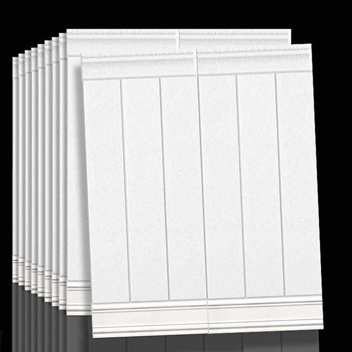 Plastic Backsplash Panels Peel and Stick Wainscoting with Waterproof