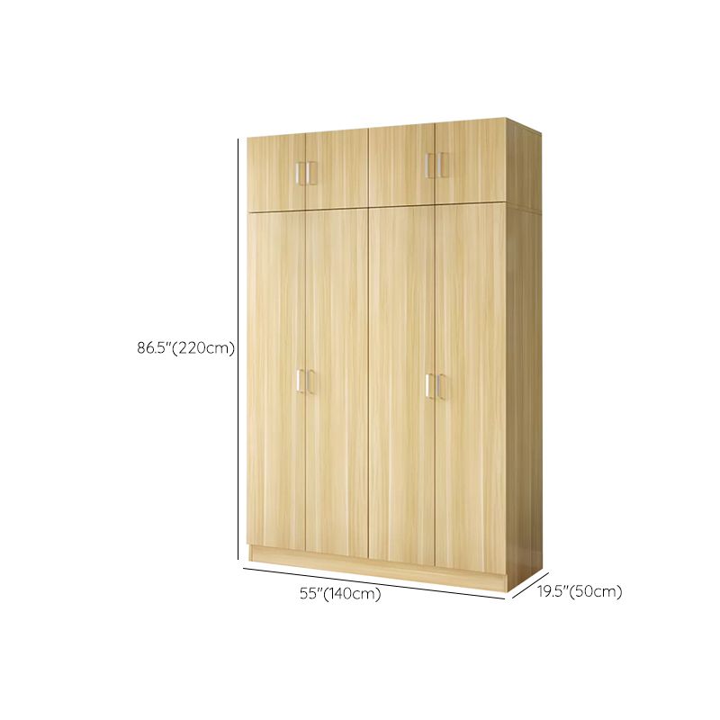 Matte Modern Coat Locker Wood High Gloss Kids Closet with Garment Rod