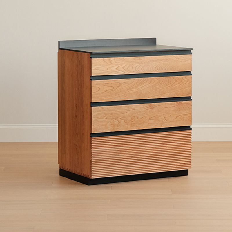 Modern & Contemporary Solid Wood Sideboard Cabinet with Cabinets and Drawers