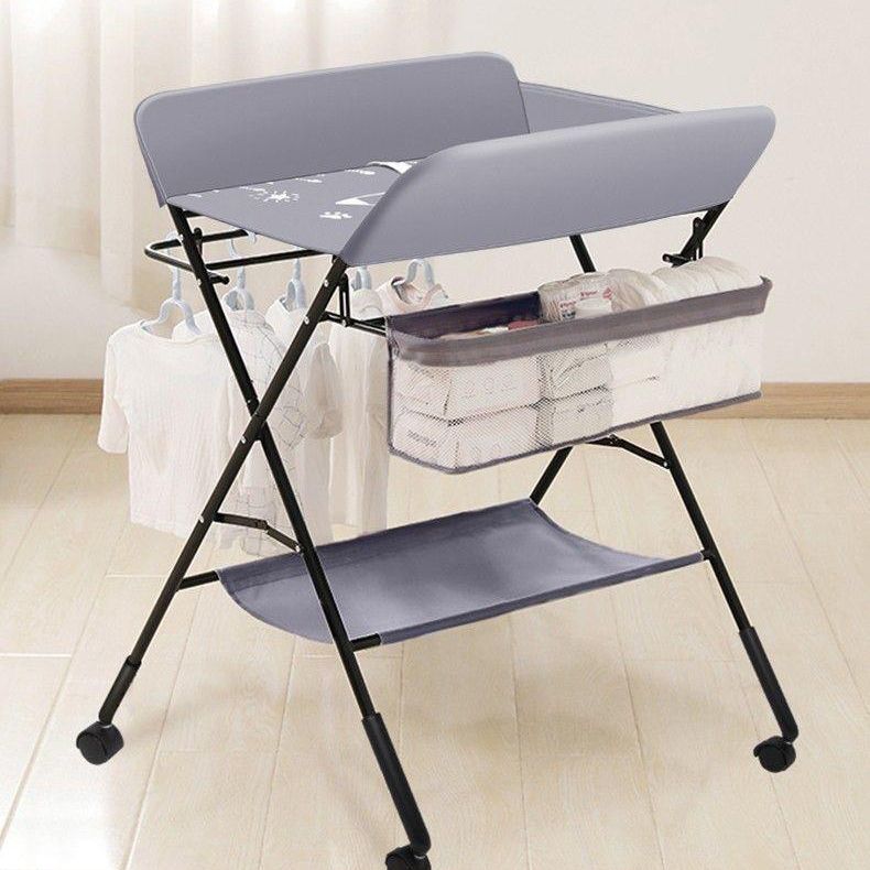 Folding Changing Table Modern Baby Changing Table with Basket