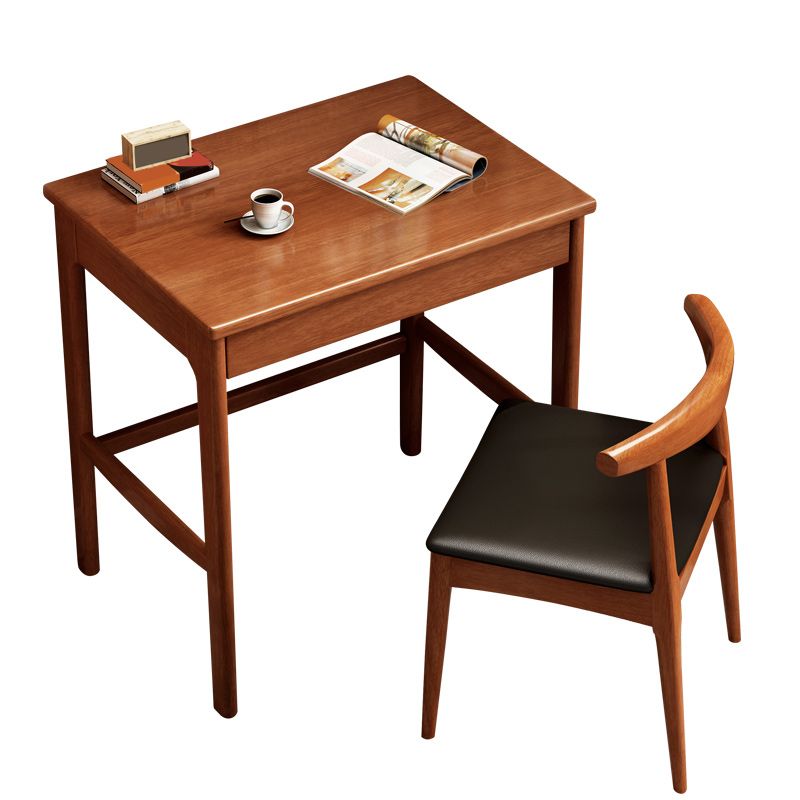 Wood Writing Desk Kids Desk and Chair Set 17.7" Width Kids Desk