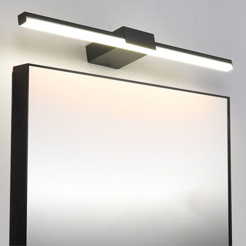 Metal Linear Mirror Wall Light Modern 1-Light Mirror Wall Mount Fixture