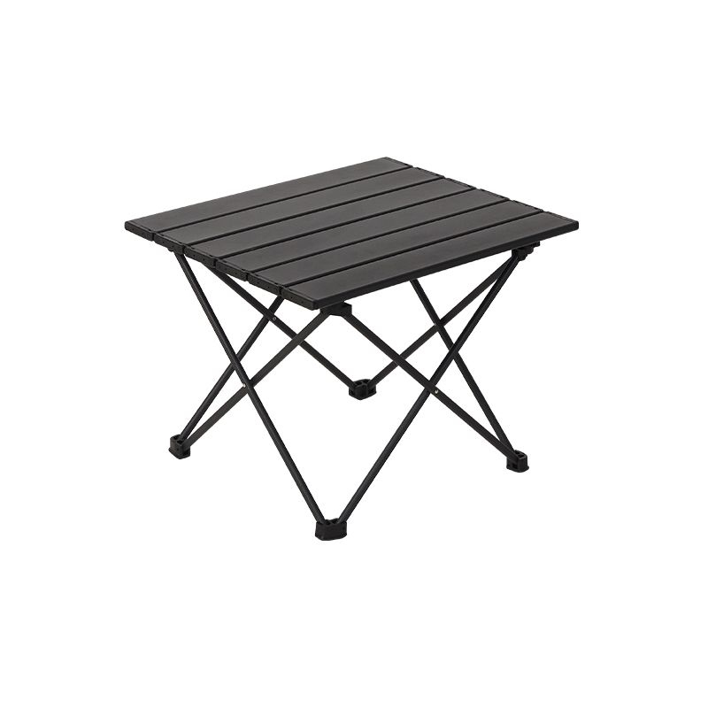 Metal Rectangle Camping Table Industrial Brown/Black Folding Table