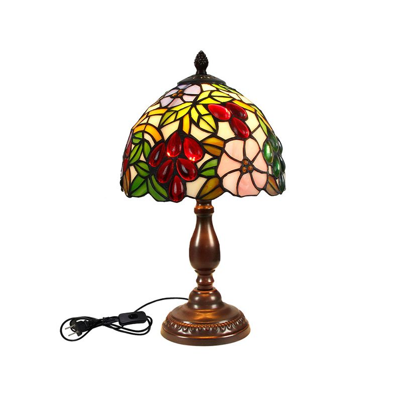 1 leichte geometrische Nachttischlampen Tiffany Style Glass Tischlampe