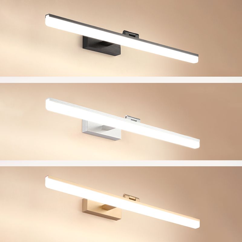 Lámparas de tocador LED lineal lámpara de espejo LED moderno iluminación frontal para baño