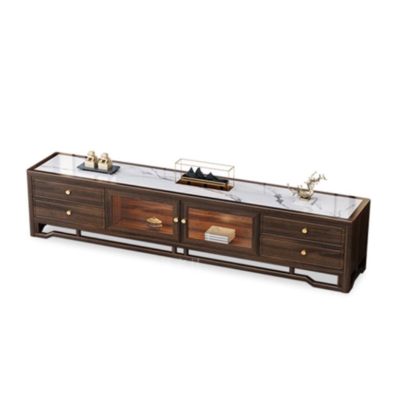 Glam TV Media Stand Drawers Incloused TV Media Console with for Living Room