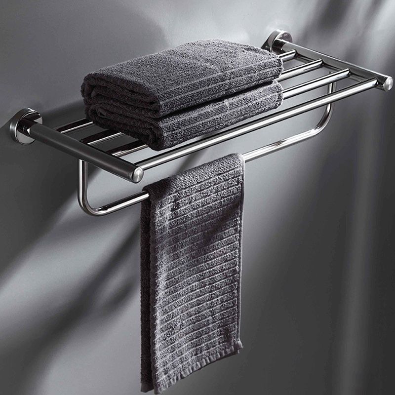 Modern Bathroom Accessory Kit Bath Shelf Paper Holder Silver Bathroom Hardware