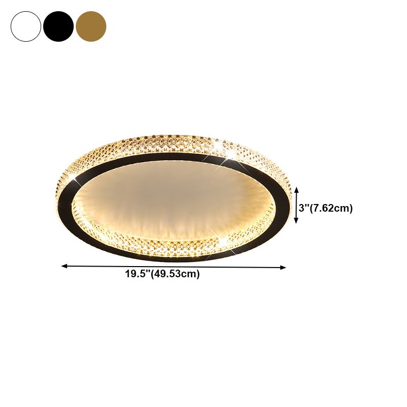 Modern LED Ceiling Light 1-Light Ceiling Mount Light with Acrylic Shade for Bedroom