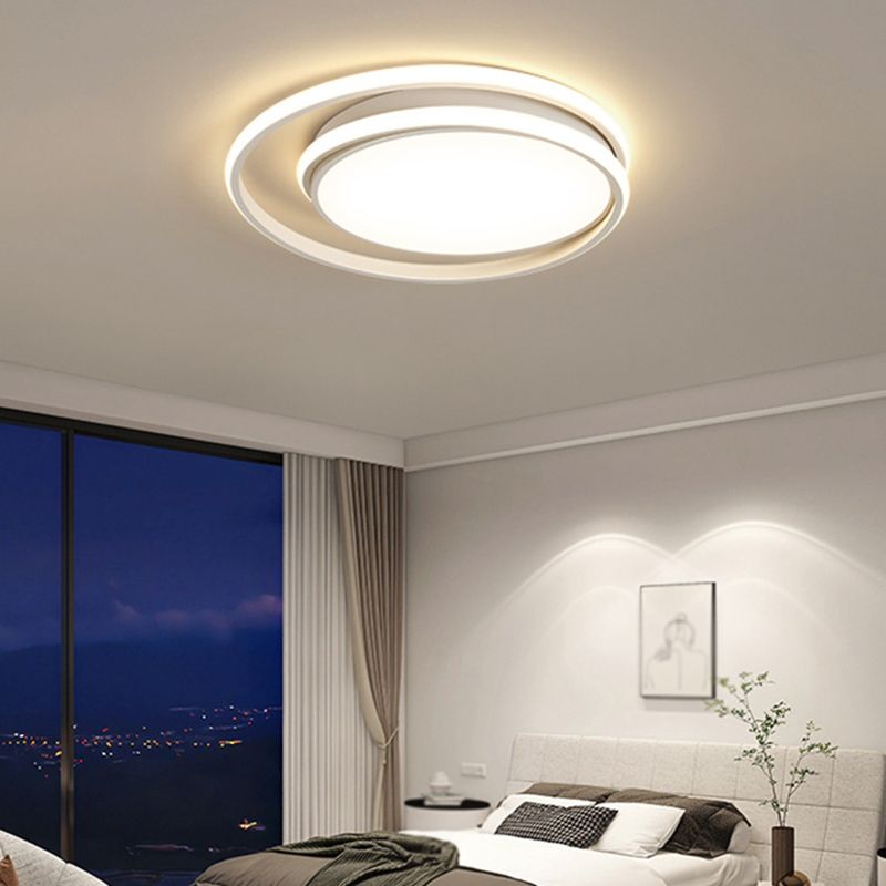 White LED Ceiling Light Modernism Flush Mount Lighting for Home