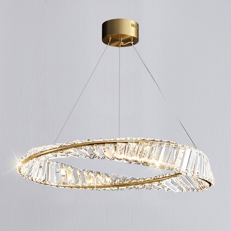 Pendre LED de style luxueux léger Light Crystal Plafond Pendant Light