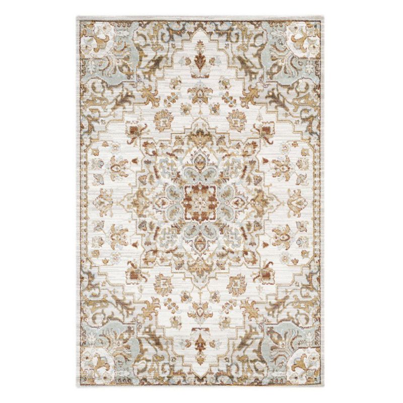 Moroccan Tribal Totem Indoor Rug Polyester Carpet Stain Resistant Area Carpet for Home Decoration