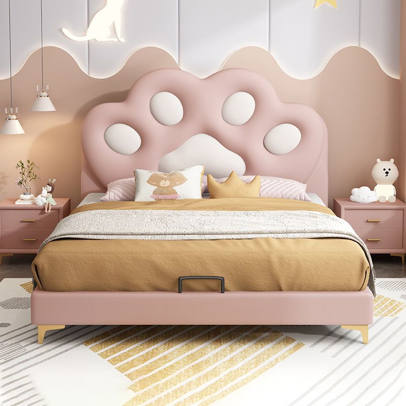 Modern Low Upholstered Bed Frame King & Queen Wood Standard Bed