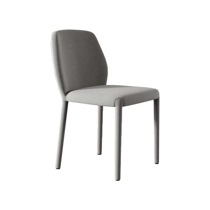 Contemporary Kitchen Dining Side Chair Metal Legs Parsons Chair