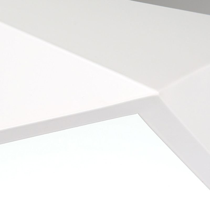 Moderne beknopte LED-plafondlamp Gelakt ijzer Geometrische inbouw met acrylkap