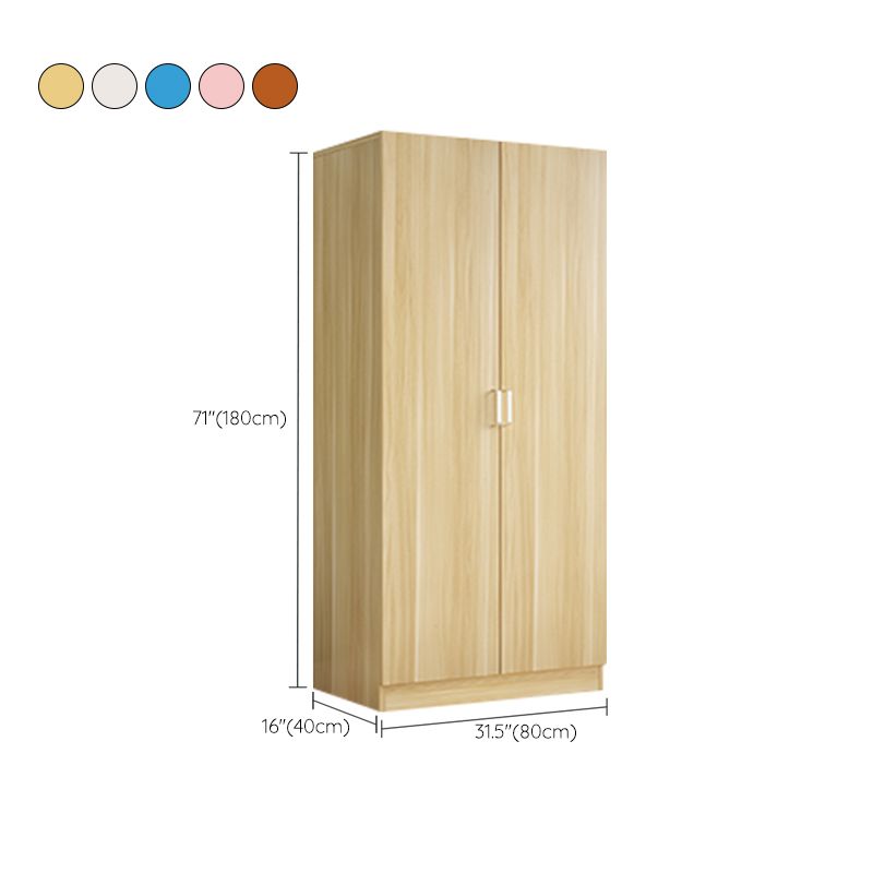 Contemporary Wooden Kids Closet High Gloss 2-Door Coat Locker