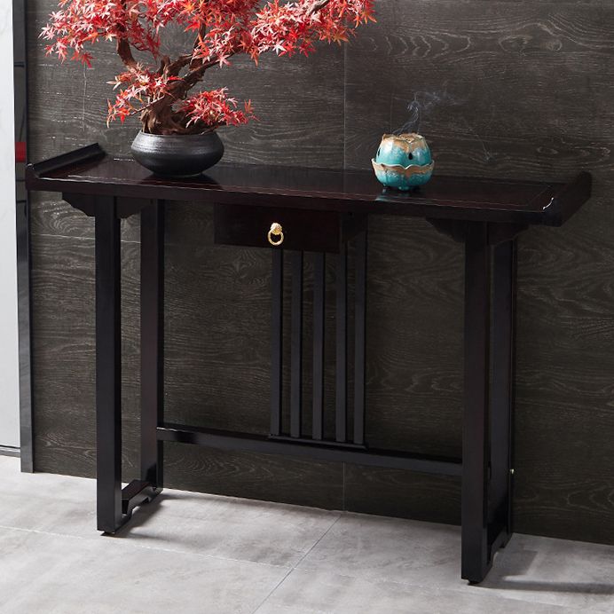 31.5" Tall 1-drawer Console Table Solid Wood Accent Table for Hall