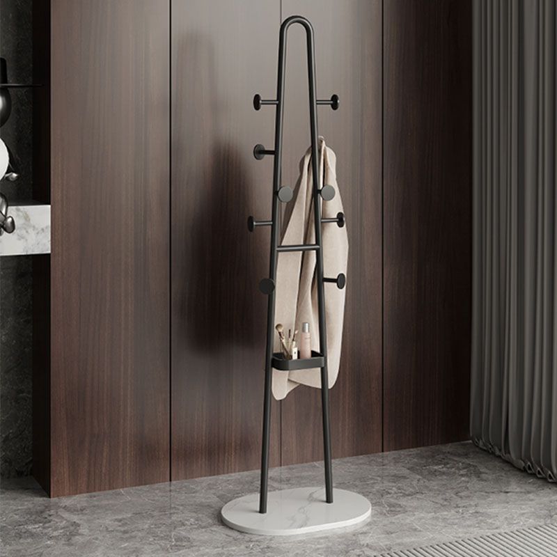 Contemporary Hall Stand No Distressing Metal Hooks Included Free Standing Rack Metal